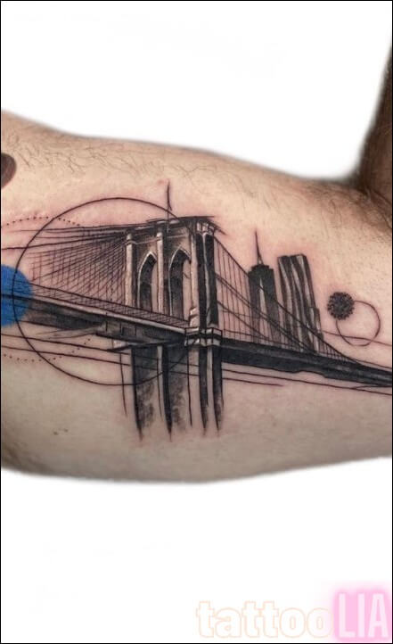 by bridge tattoo model 2