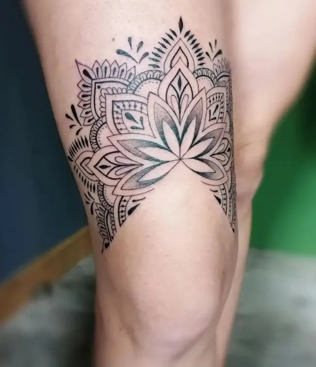 mens above knee tattoo