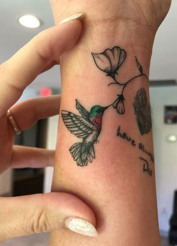 sweet pea flower tattoo ideas