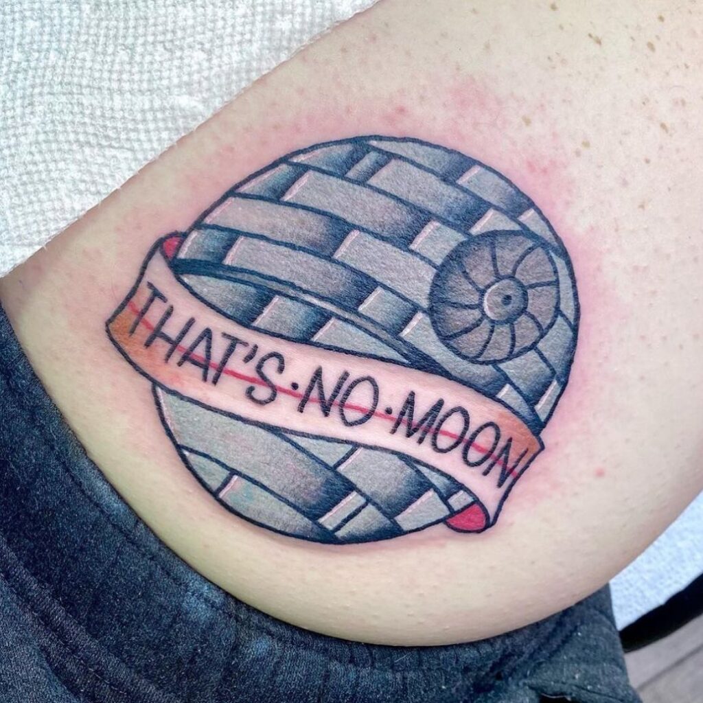 thats no moon death star tattoo