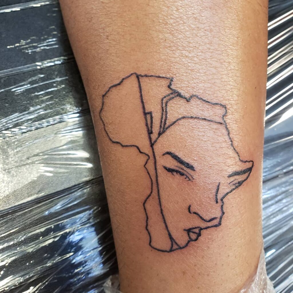 African Queen Tattoo Drawing