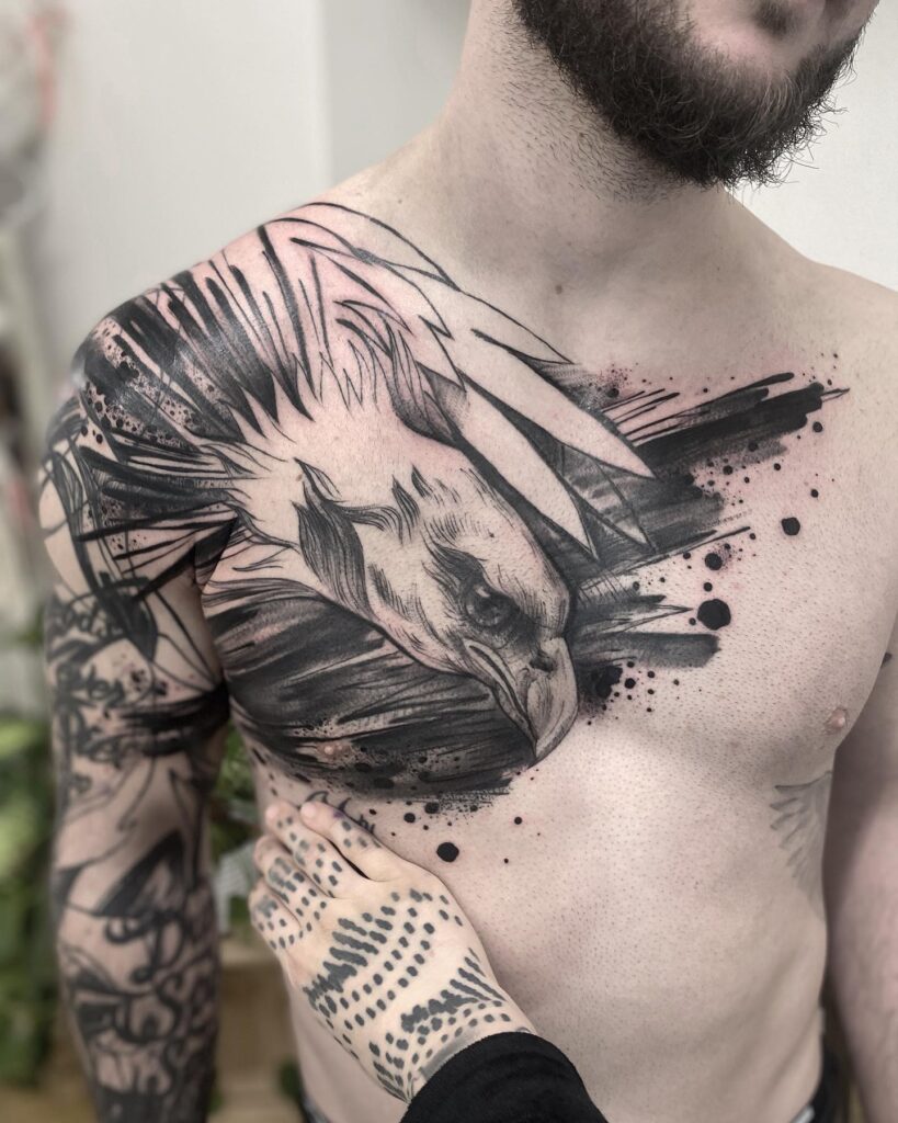 Eagle Tattoos on Shoulder