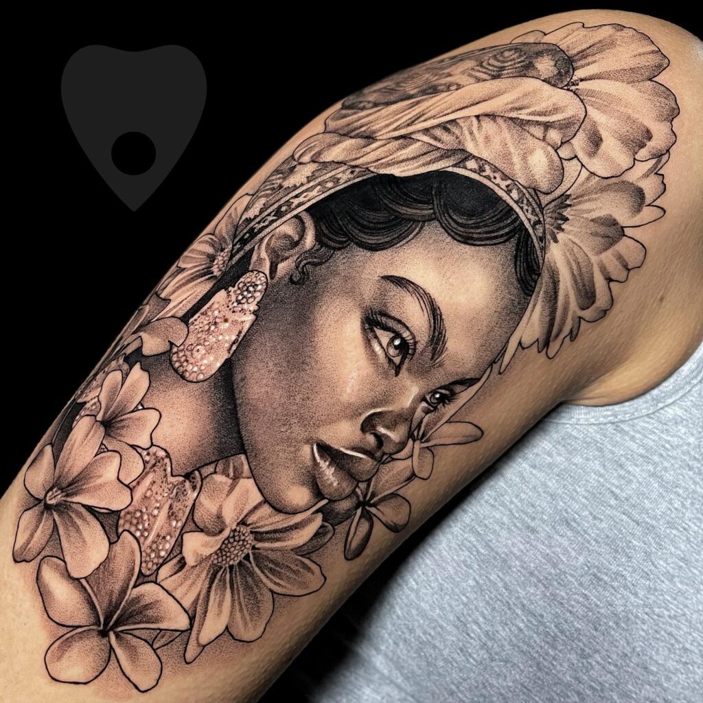 Realistic Queen Tattoo