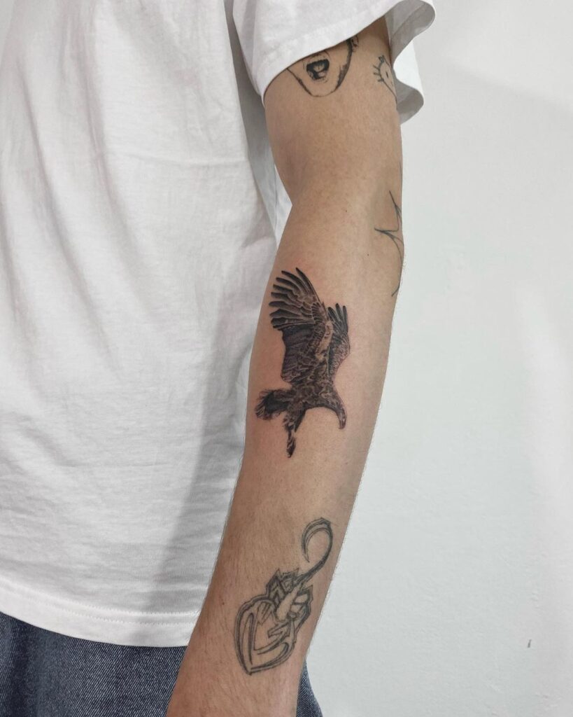 eagle tattoo on arm 2