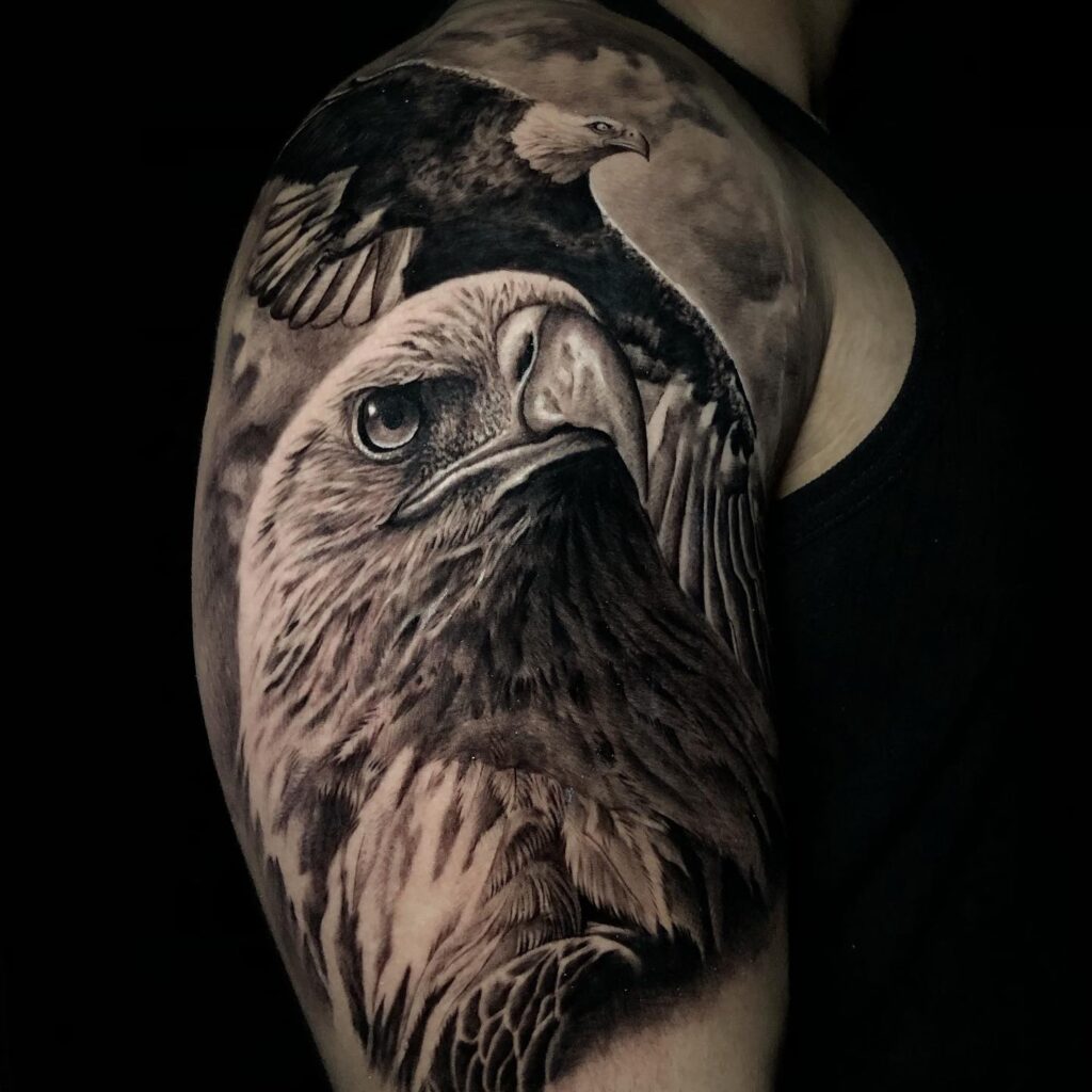 eagle tattoo on arm 6