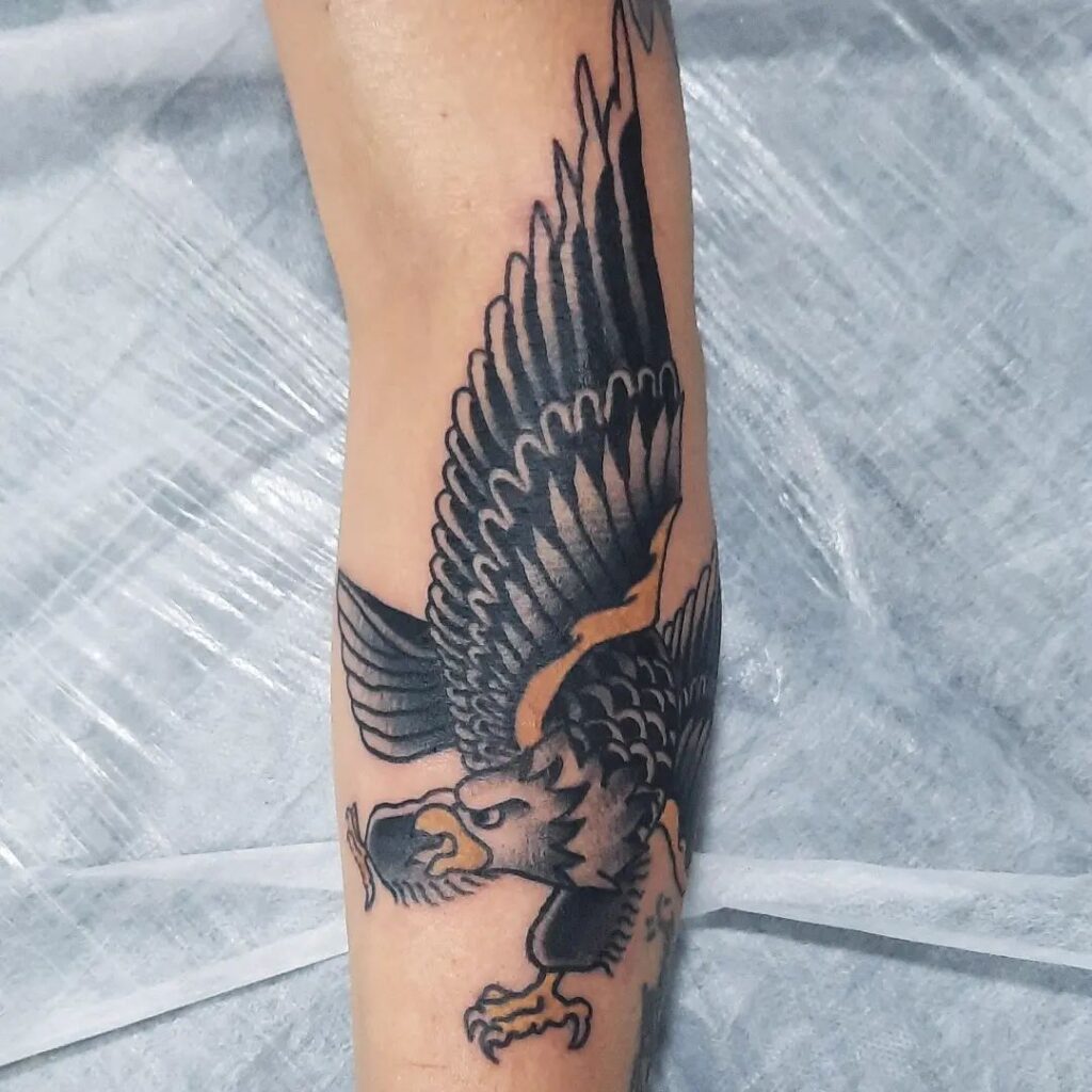 eagle tattoo on arm 7