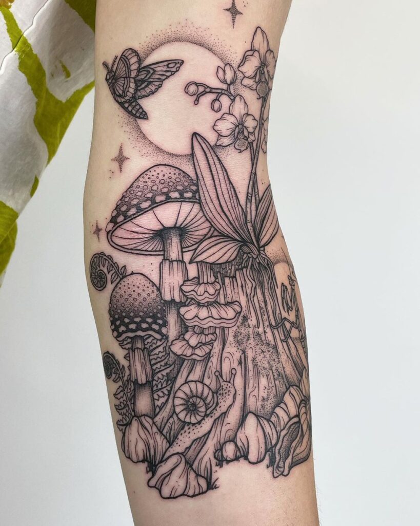 mushroom tattoo 1