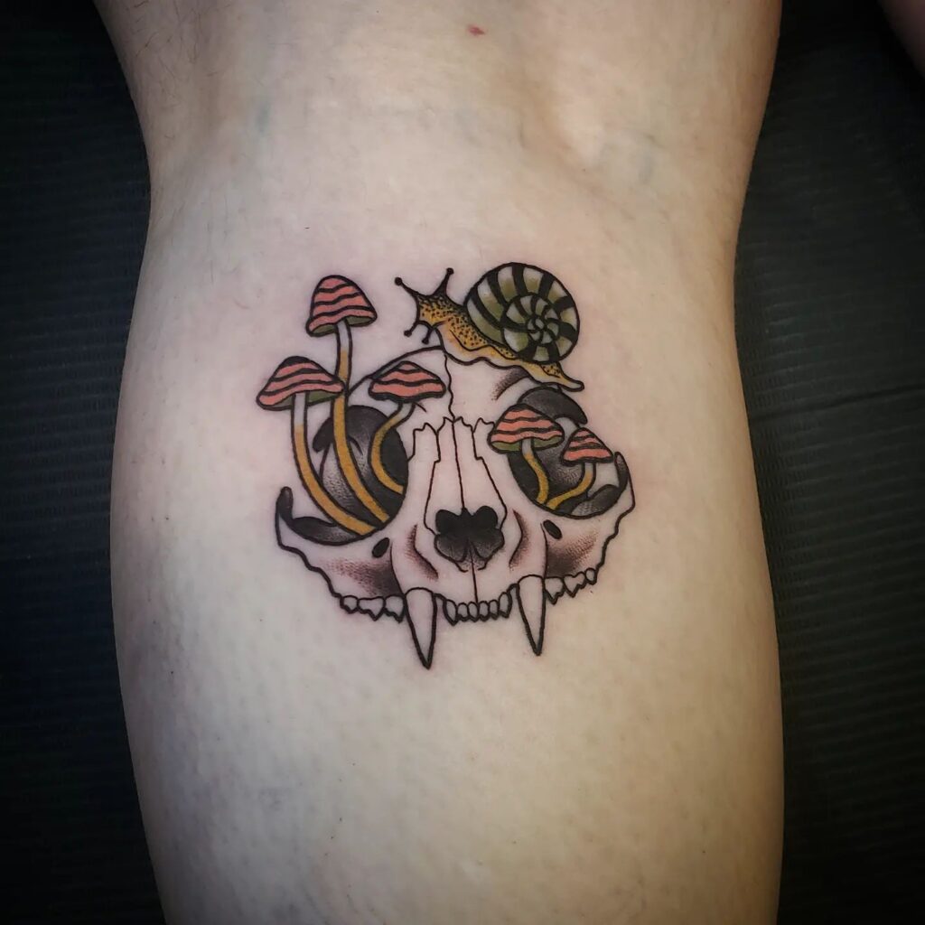 mushroom tattoo 16