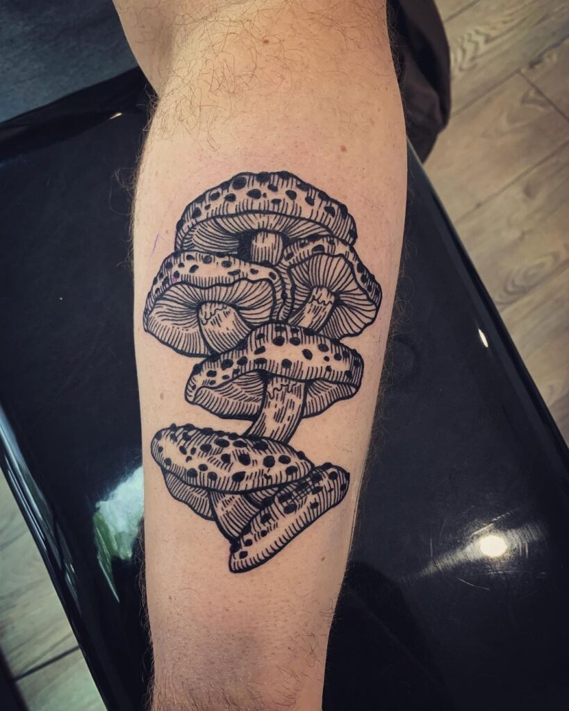 mushroom tattoo 5