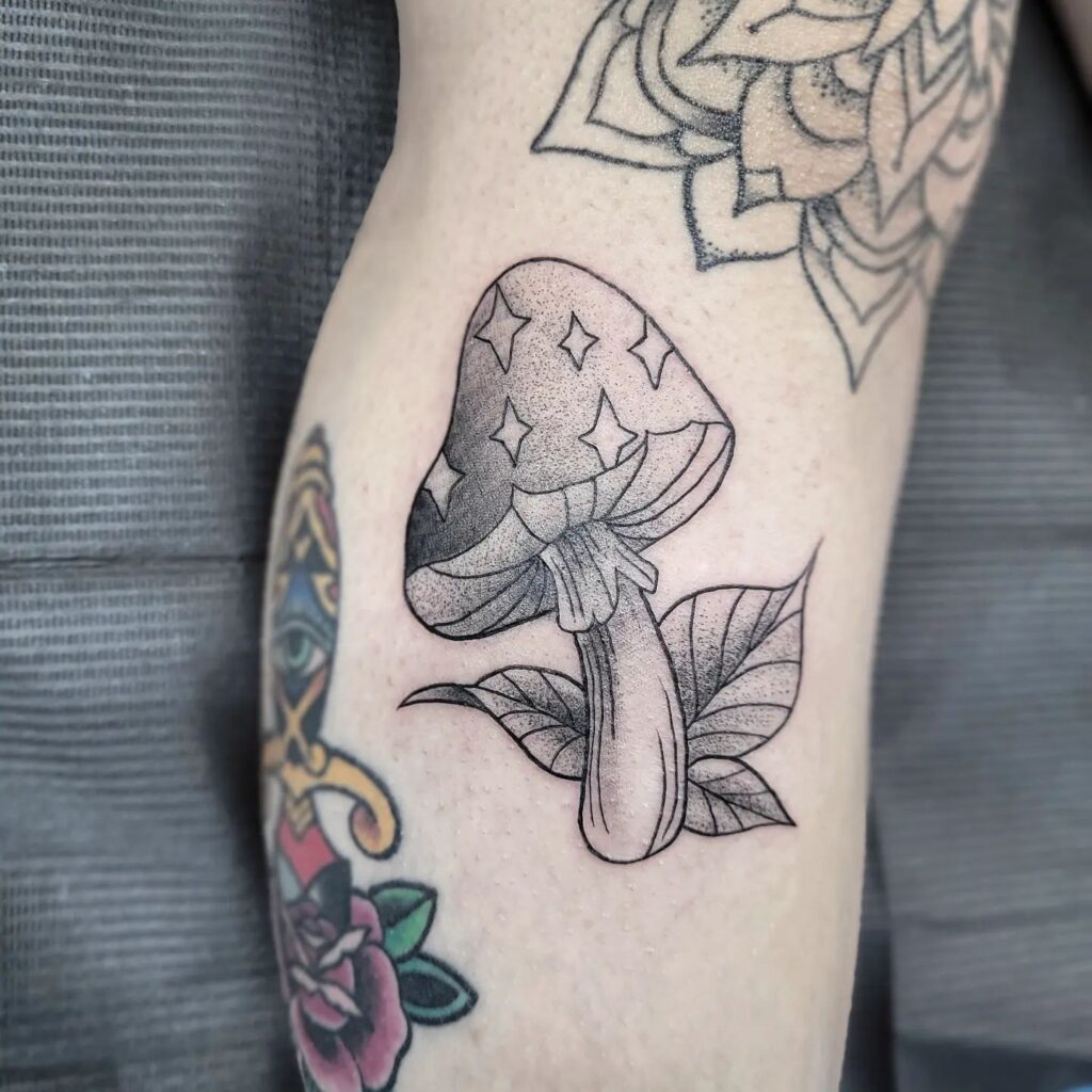 mushroom tattoo 7