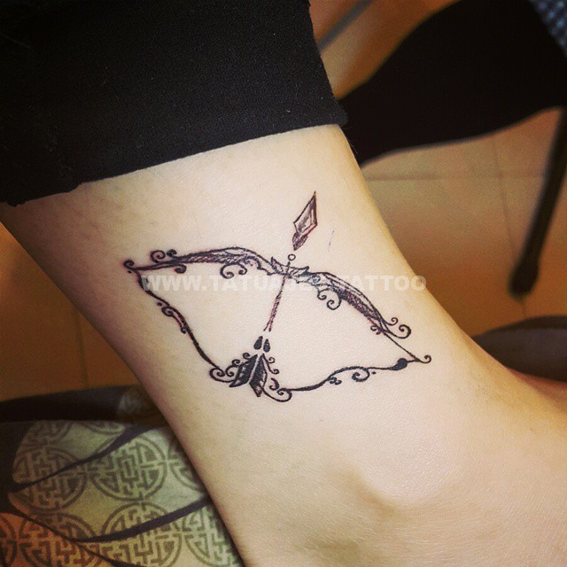 black sagittarius tattoo