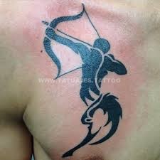 sagittarius tattoo on shoulder
