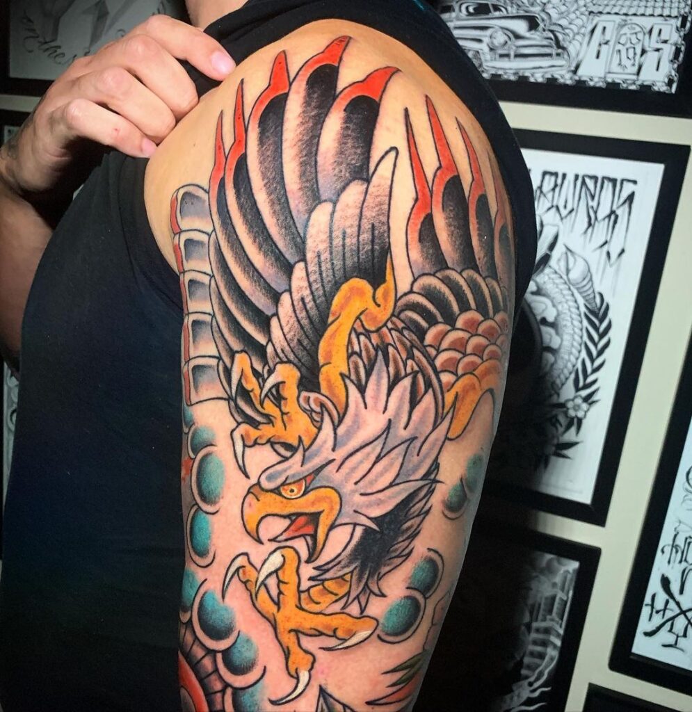 traditional eagle tattoo designs 3