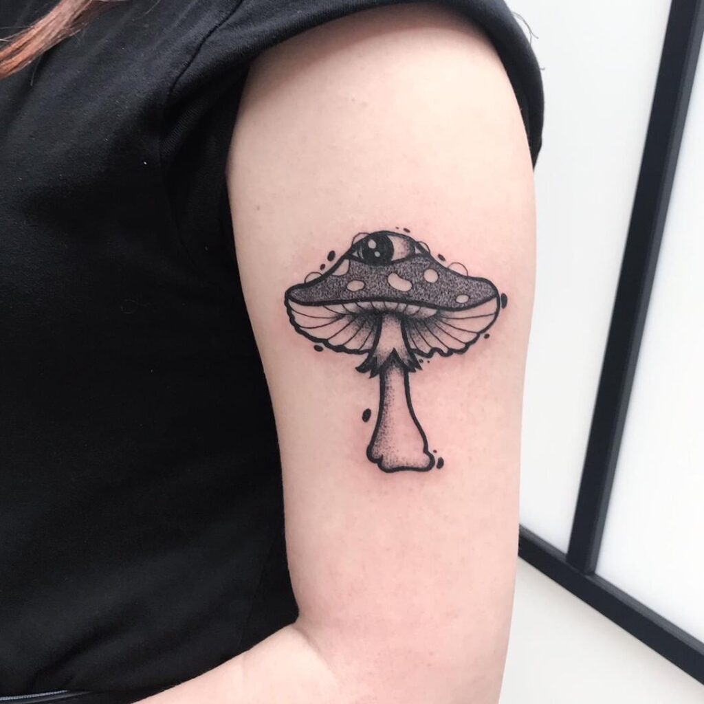 unique mushroom tattoo 3
