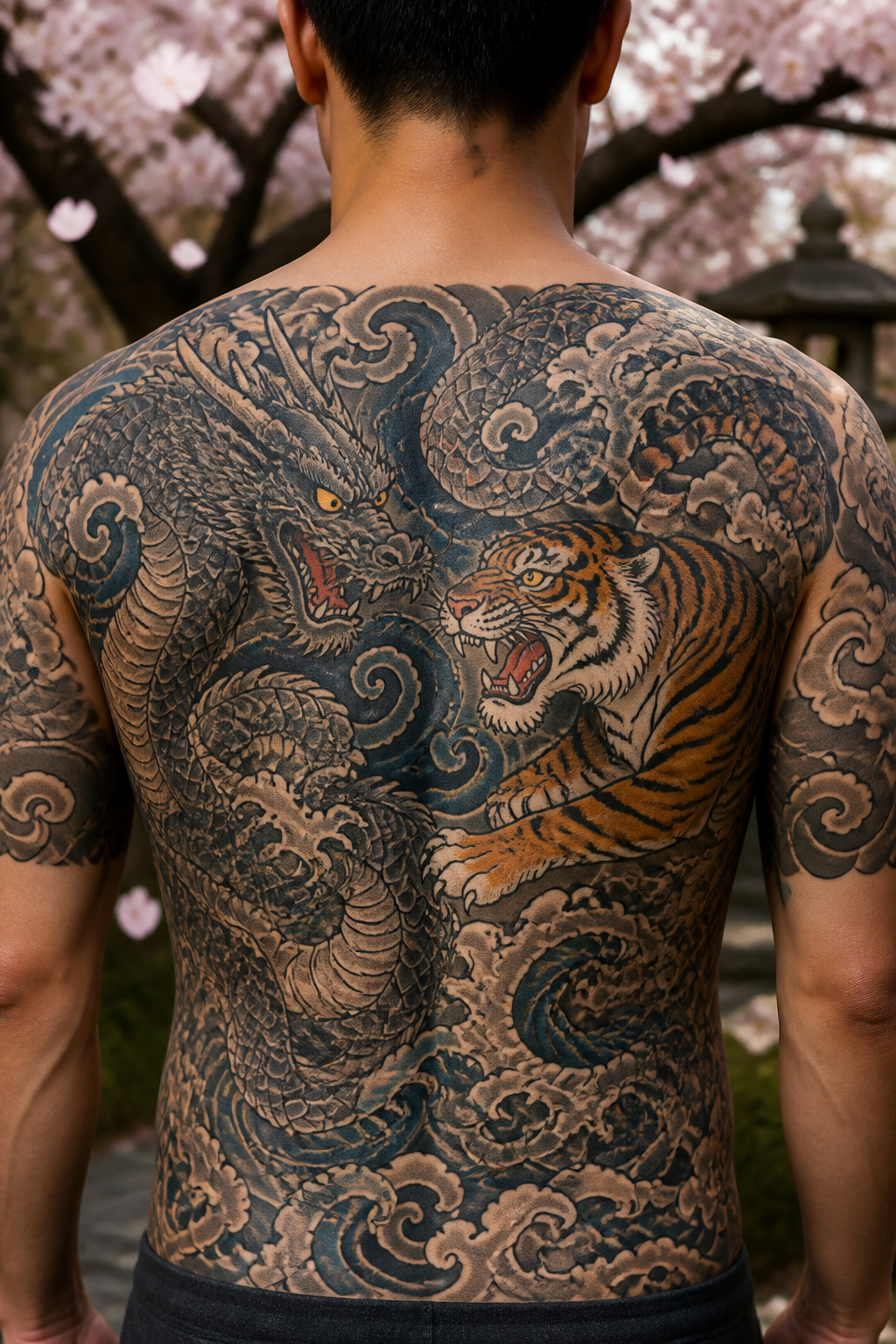 40 Cloud Tattoo Ideas for 2026: Japanese, Storm, Sleeve & More 1 Japanese cloud tattoo with bold black outlines and flat color blocks.