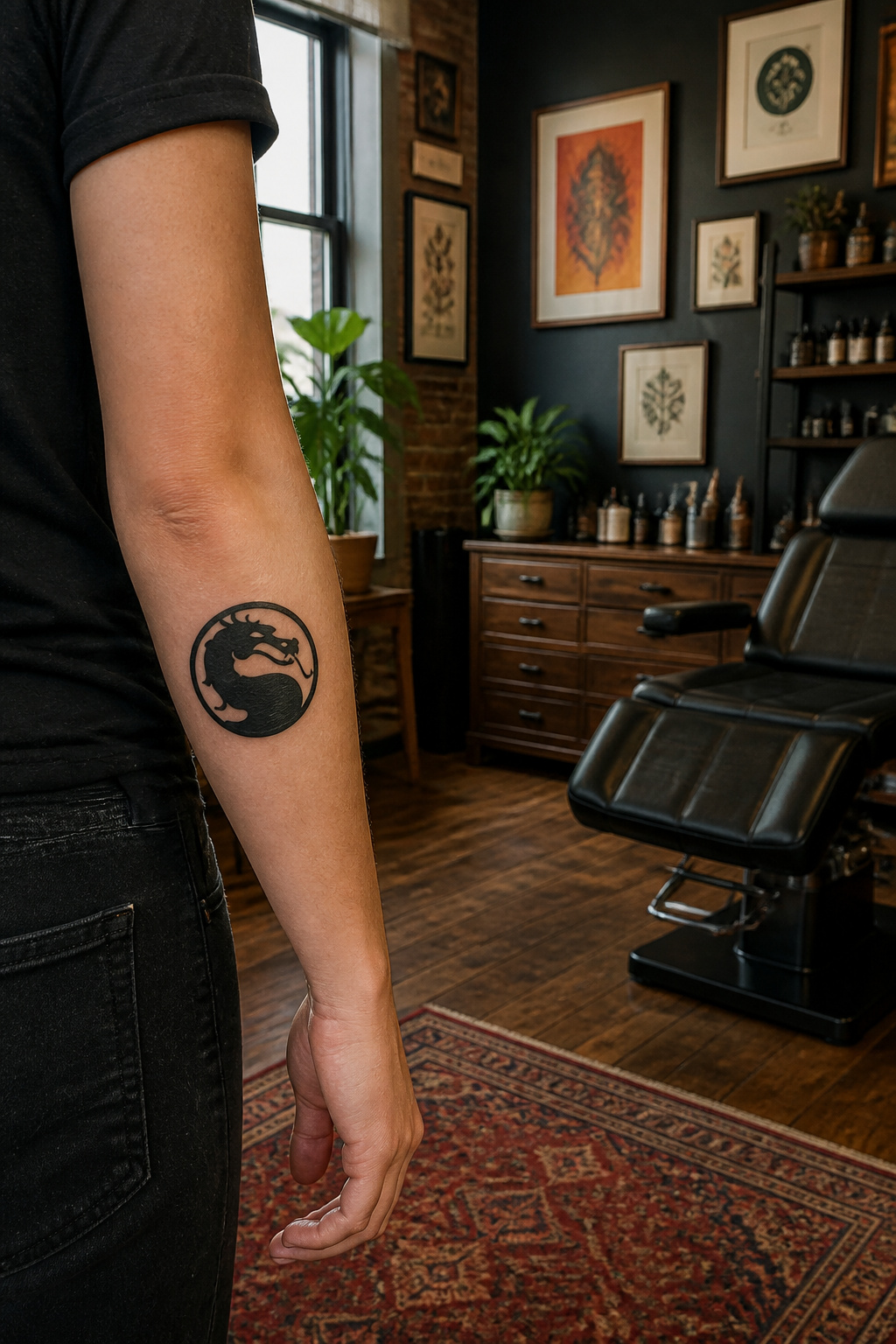 Mortal Kombat Tattoo: Fighter Art, Fatalities, Logo and Custom Ink 1 A photograph illustrating various Mortal Kombat tattoos.