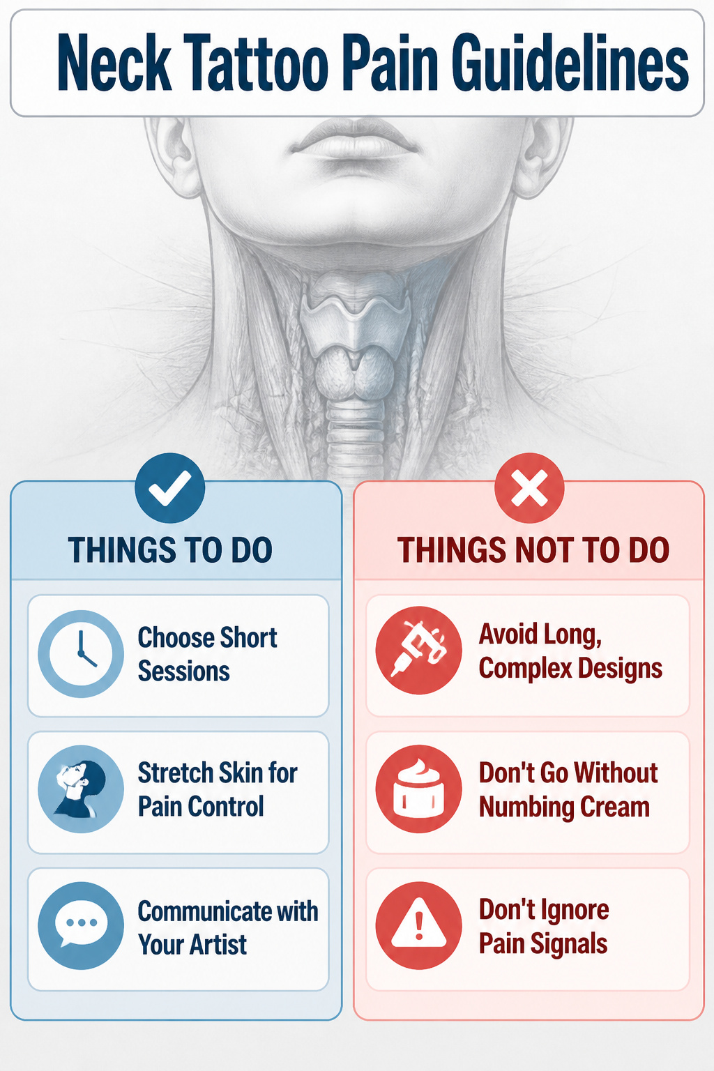 Lips Tattoo on Neck: 8 Design Ideas for 2026 11 A guide detailing pain levels associated with neck tattoos.