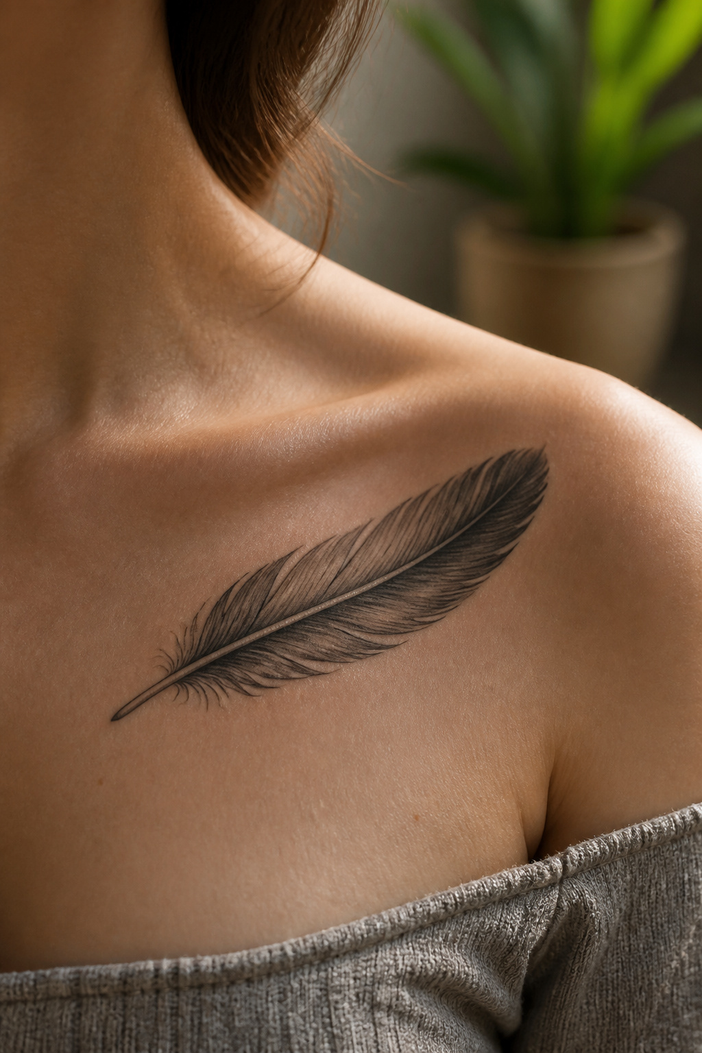 Eagle Tattoo Ideas for Men and Women: Designs and Styles 12 Eagle feather tattoo representing spirituality.