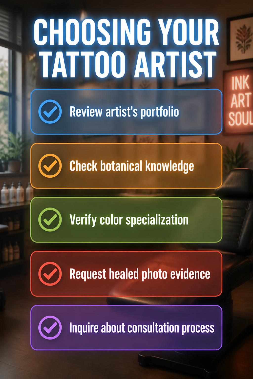 Bird of Paradise Tattoo: Meaning, Styles and Placement 14 Information about selecting a tattoo artist for a bird of paradise design.