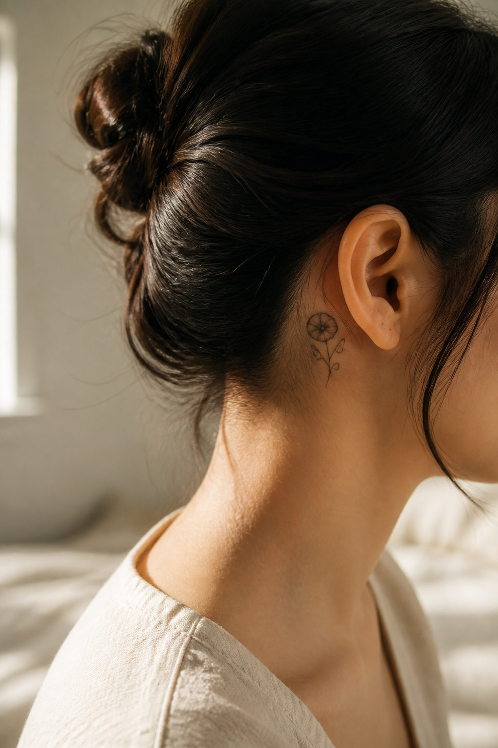 25 Morning Glory Tattoo Ideas for 2026 16 Small morning glory tattoo featuring a vine.