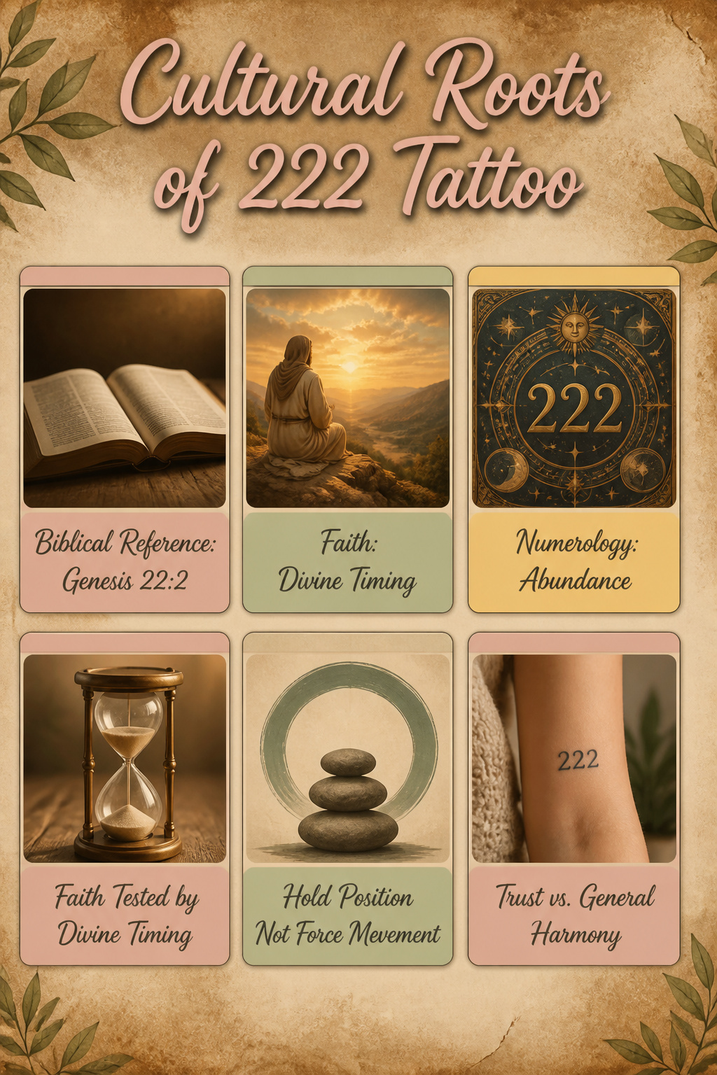 17 222 Tattoo Ideas and Meanings for 2026 22 An information graphic discussing the cultural roots of the 222 tattoo.
