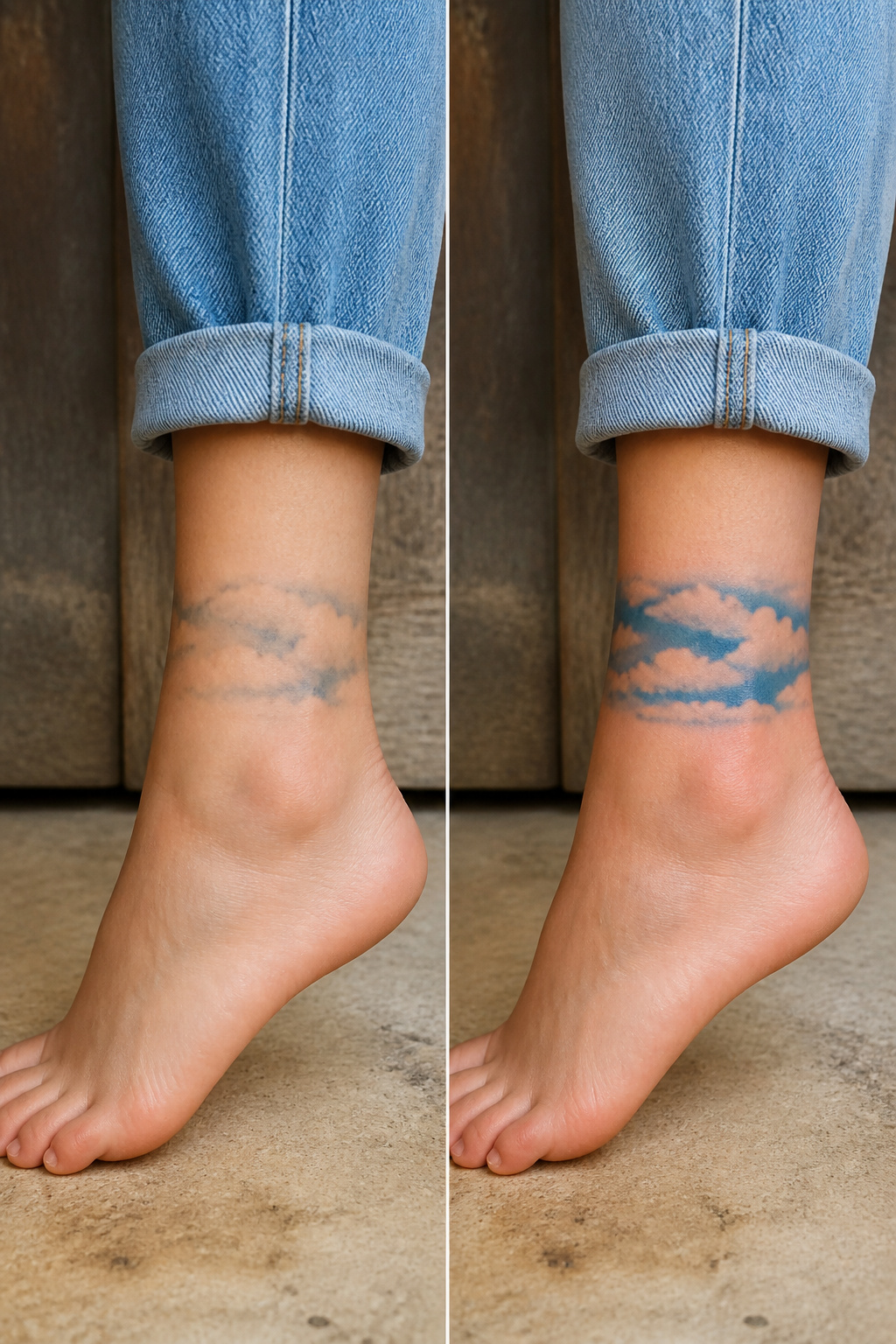 40 Cloud Tattoo Ideas for 2026: Japanese, Storm, Sleeve & More 26 Tattoo of clouds in blue ink.