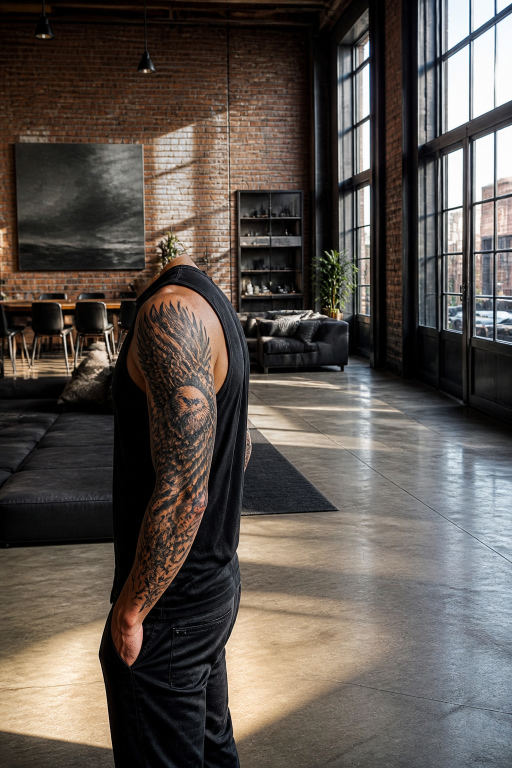Eagle Tattoo Ideas for Men and Women: Designs and Styles 27 Eagle half sleeve tattoo on upper arm.
