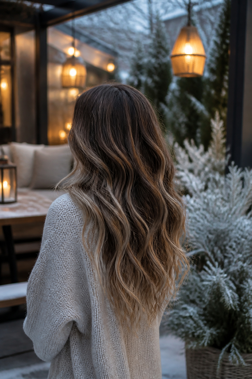20 Fantastic Winter Hair Designs for 2026 6 Model displaying soft waves cascading down her mid-length hair.