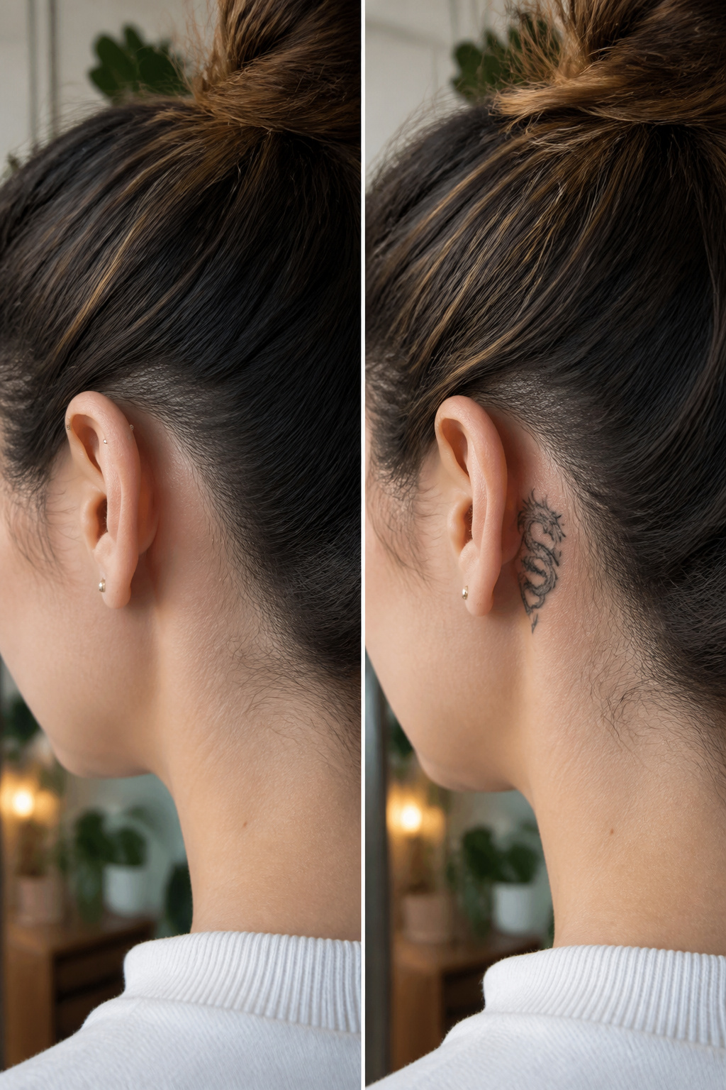 5 Dragon Tattoo Behind Ear Ideas: Styles for 2026 7 Image illustrating the appeal of dragon tattoos behind the ear.