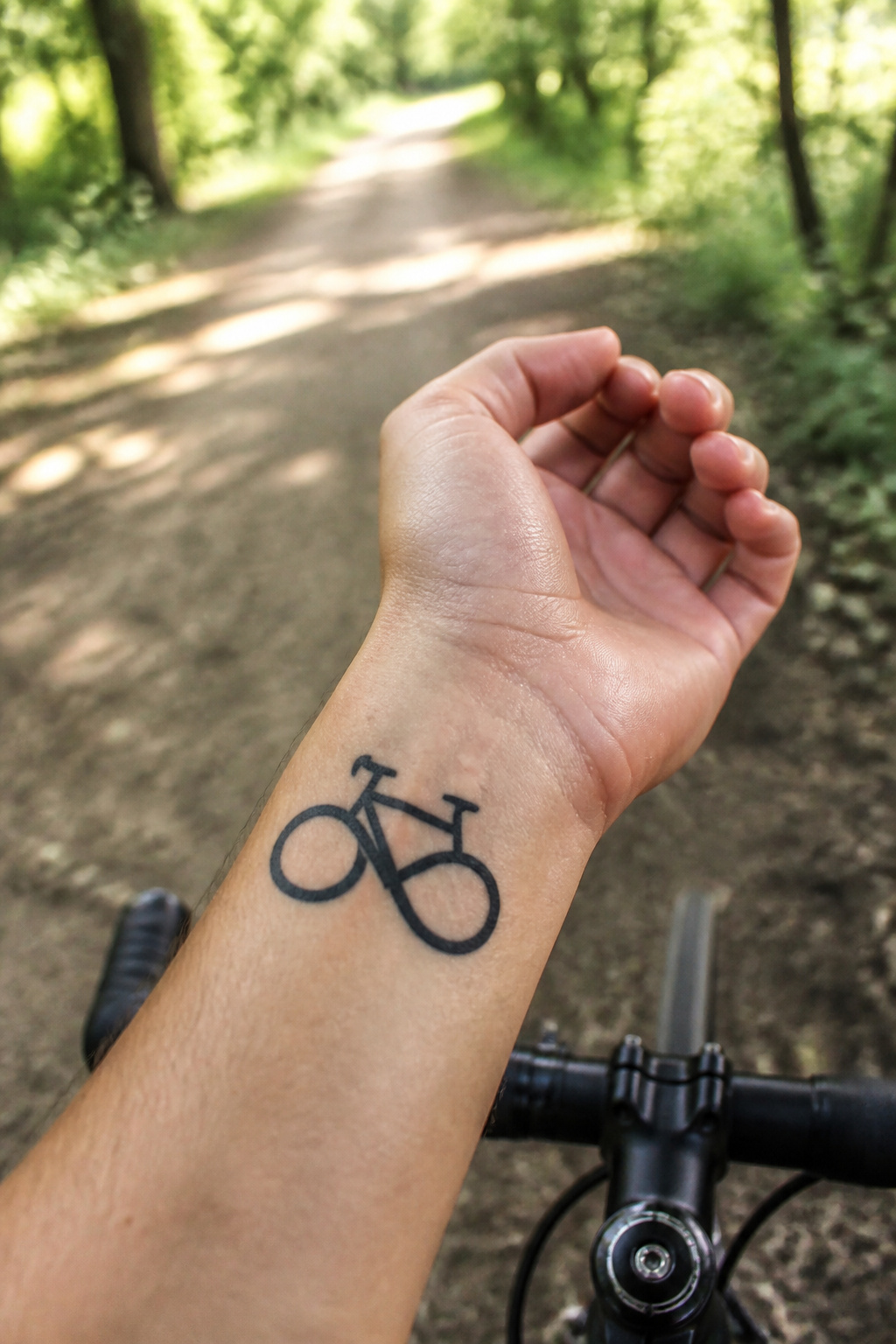 Bike Life Tattoo Ideas: 37 Designs for Cyclists in 2026 9 Infinity symbol integrated with a bike frame tattoo.